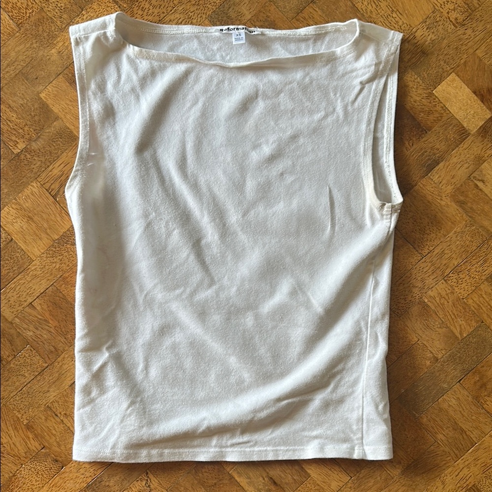 Reformation White Tank
